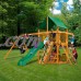 Gorilla Playsets Chateau Cedar Swing Set with Green Vinyl Canopy and Natural Cedar Posts   554089639
